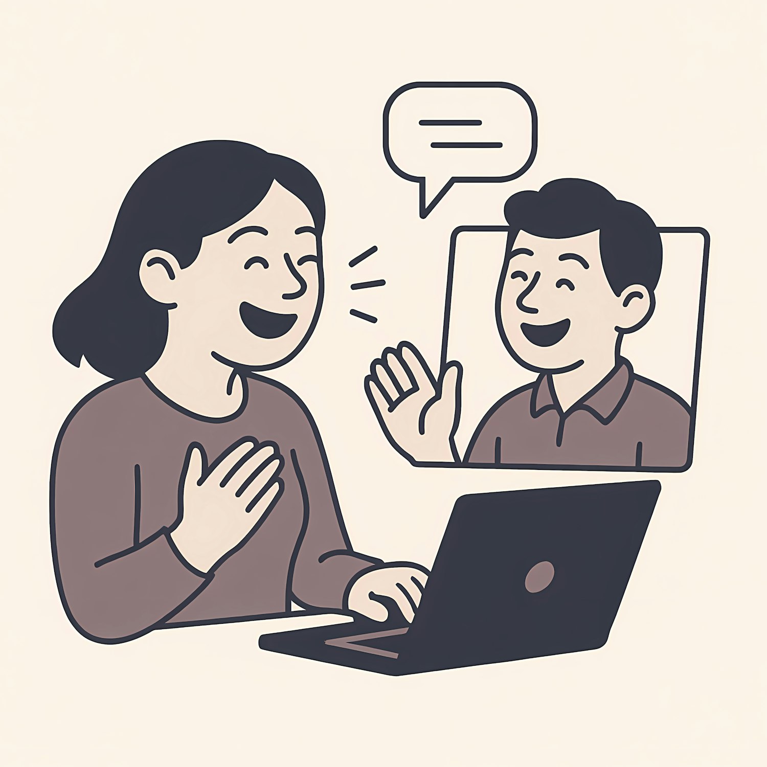 Diverse professionals engaging in virtual networking, demonstrating how connections are built and maintained in a remote-first world.
