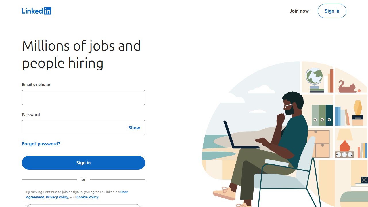 A visual of the LinkedIn Jobs platform, showcasing its interface for browsing and applying to remote job listings.