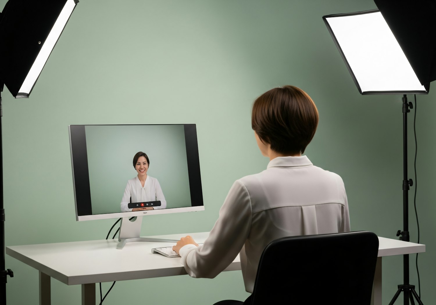 A person engaging confidently in a virtual interview, applying the STAR method and showcasing strong communication skills.